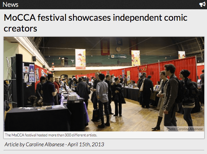 MoCCA festival showcases independent comic creators