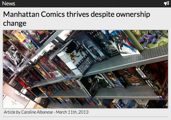 Manhattan Comics thrives despite ownership change